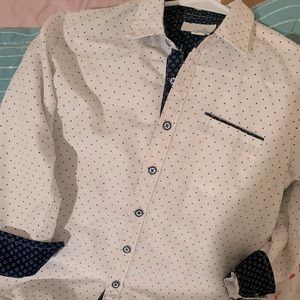 Youth button up collared dressy shirt/size small/8